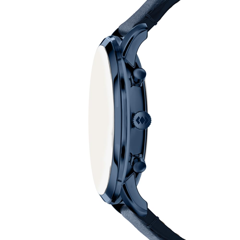 Fossil Neutra FS6168 męski zegarek ze stali nierdzewnej 44 mm, niebieski