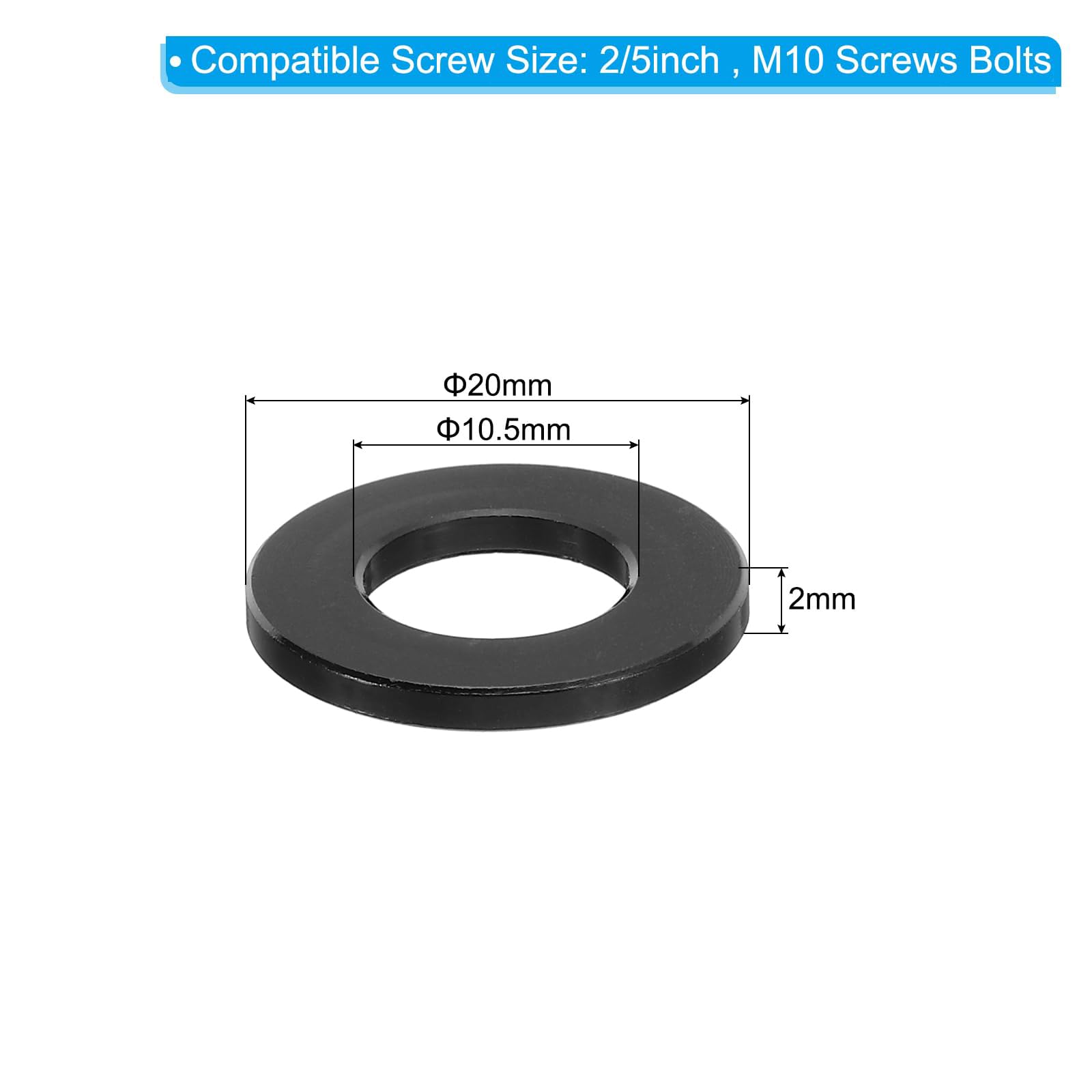 Unifizz M10 Black Aluminium Spacers - Image 2