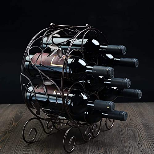Soporte para vino de alambre grueso color bronce para 6 botellas miniatura 3
