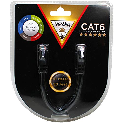 Preisvergleich Produktbild Lan-Kabel Turtle Beach 10m Ethernet Kabel CAT6 schwarz