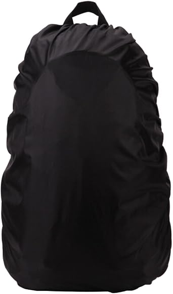 Waterproof Rainproof Backpack Rucksack Rain Dust Cover Bag for Camping Hiking Black 35L