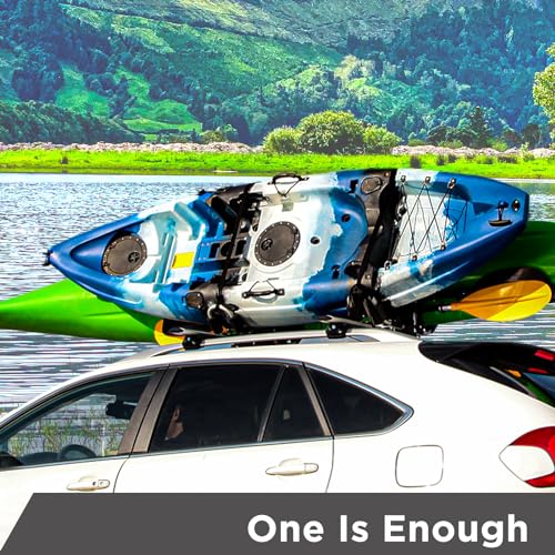 image for IKURAM R Kayak Roof Racks for 2 Kayaks, J-Bar Kayak Carrier Holder for