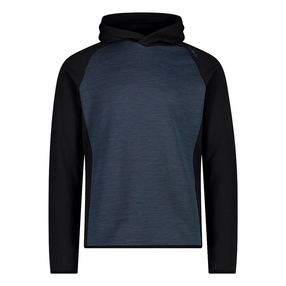 CMP - Men's Fixed Hood in Stretch Performance Fleece, Titanium Mel., 54