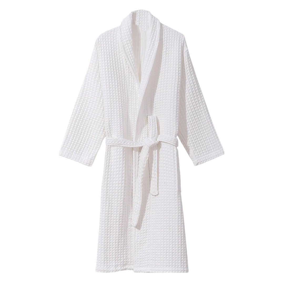 Womens Cotton Thicked Warm Lengthened Bathrobe Plus Size Fuzzy Robe