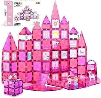 Olvy Blocs de Construction Magnétiques 3D Olvy - 80 pièces