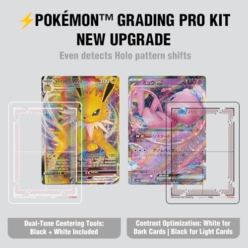 Card Centering Grading Tool Kit Compatible for Pokemon TCG