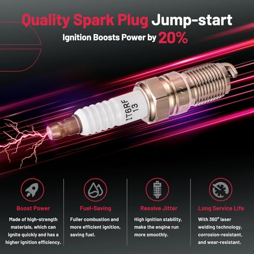 Image of BDFHYK Ignition Coil DG513 and Spark Plug SP493 for Mazda Tribute