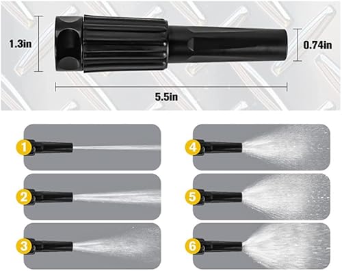 Miniatura 7 de Manguera de jardín de metal de acero inoxidable 304, manguera de jardín transparente, duradera y fácil de usar (50 pies, plateado)