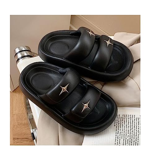 CEINOM Slippers for Women Star Pillow Cloud Slippers Slides indoor Outdoor Shower Bathroom Open Toe Shoes house Slippers4