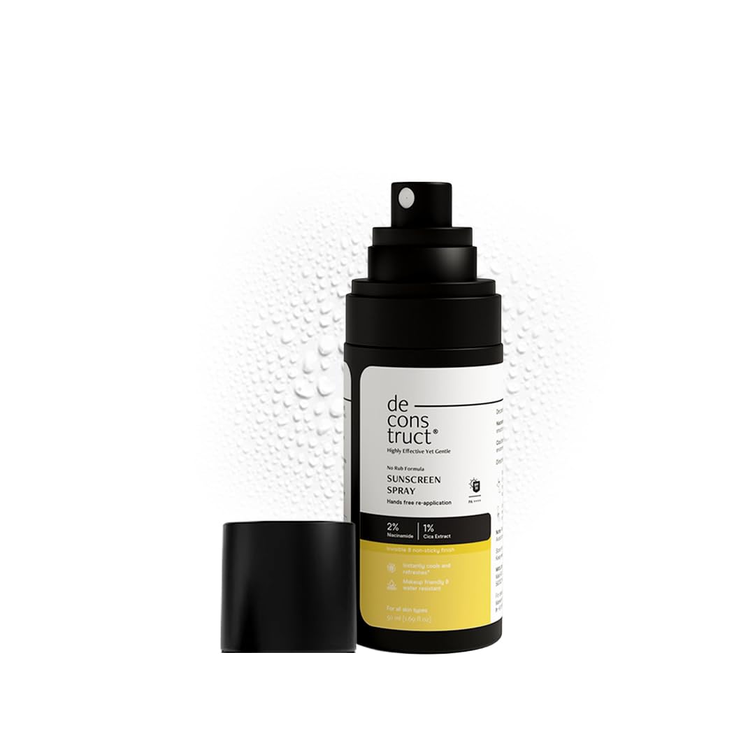 Deconstruct Sunscreen Spray SPF 50 PA++++ | With Niacinamide & Cica Extract | No Rub Formula | Lightweight Broad Spectrum Protection | Quick Absorbing, Non-Sticky, Water Resistant| For Men & Women |50ml-picture-25