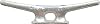 Shoreline Marine Galvanized Cleat, 8-Inch, Cast Iron