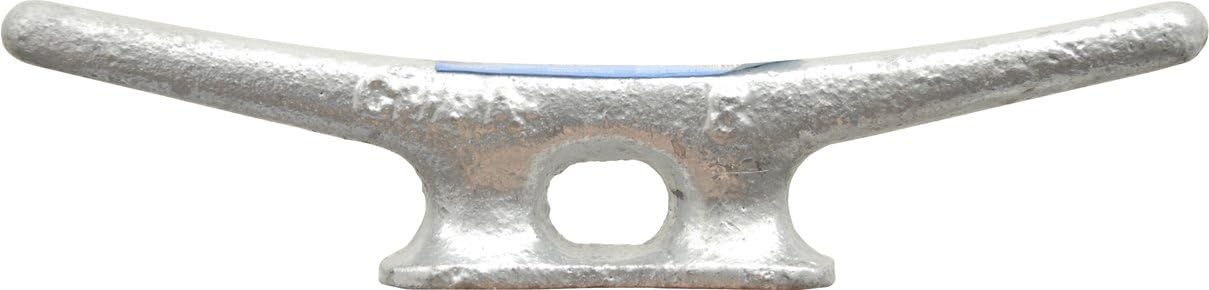 Shoreline Marine Galvanized Cleat, 8-Inch, Cast Iron