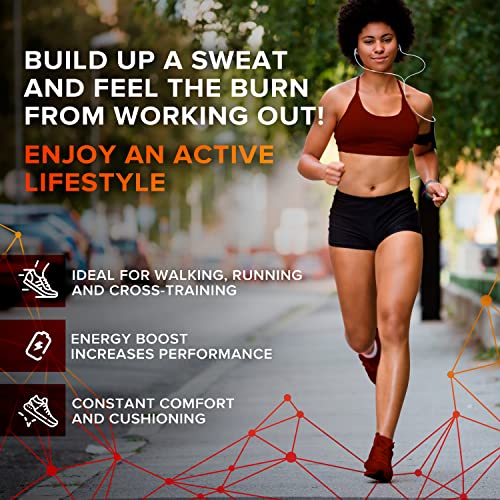 Image of Running & Sport Insoles for Men & Women - Athletic Sneaker Inserts | Shock Absorption, Energy Return, Cushioned, Basketball, Walking, Hiking, Tennis, Cleats, Gym Training, Arch Support