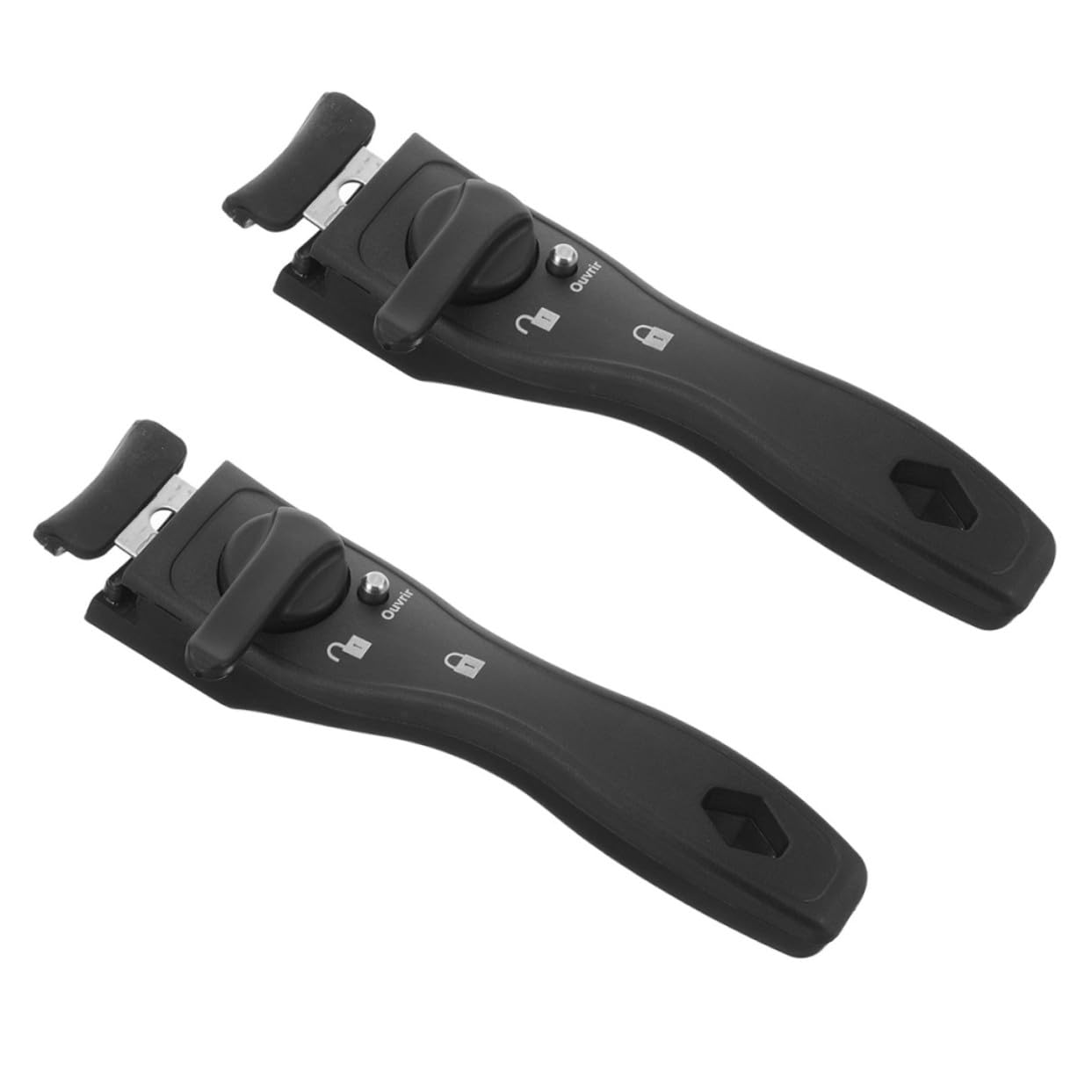 TOYANDONA 2 Stück Teiliges Abnehmbar Hitzebeständig Passend Ersatzgriff für Pfannen und Töpfe Ergonomisch Kompakt Schwarz mit Aufhängeloch Praktische Handhabung