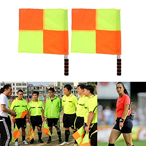 Referee Flag 2Pcs Waterproof Referee Linesman Flag with Storage Bag Referee Equipment for Sports Match Soccer Football Hockey Training - Image 3