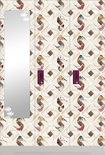 Image of CABANA HOMES Wall Stickers DIY Tile Wallpaper for Decals (45 x 125 cm, 1 Roll) (6 sq. ft) Decorative Self Adhesive Home Decor Kitchen Tiles Ceiling, Beige
