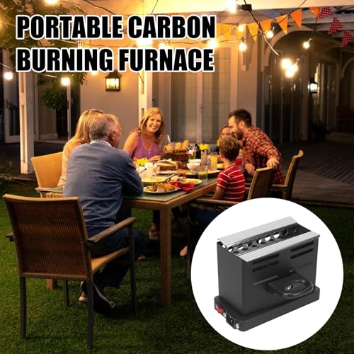 GBKDQQ Elektrischer Kohleanzünder, 800W Kohlegrill Toaster, Kohleanzünder Shisha mit Dreiseitiges-Hitzesystem, Kohlegrill Kohle für Hochzeit, Geburtstage, Feste, Sammlungen