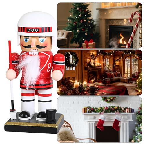 Casse-noisette en bois de baseball 15 cm pour decoration festive - 5