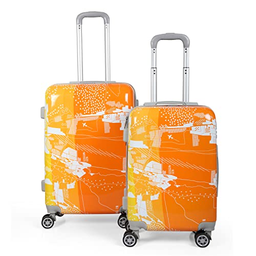 Image of Polo Class 2Pc Set Trolley Bag (20 /24 inch) - Orange