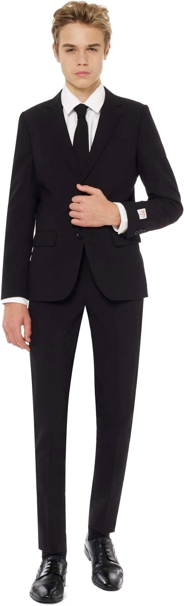 Opposuits Teen Boys Suit Set - Slim Fit Kids Formal Outfit with Blazer Pants Tie – Wedding, Easter, Prom, Ring Bearer, Party