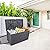 Holyfly 120 Gallon Outdoor Storage Box, Weather-Resistant Plastic Resin Wicker Deck Box with Waterproof Storage, Patio Garden Furniture Box Easy to Move and Assemble (Gray, 120-Gallon)
