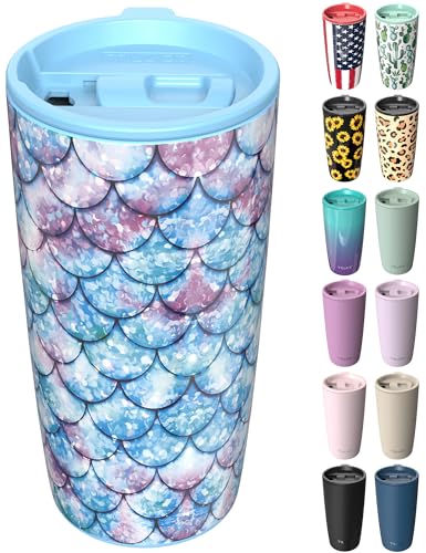TILUCK 20 oz Insulated Coffee Tumbler with BPA-Free Lid
