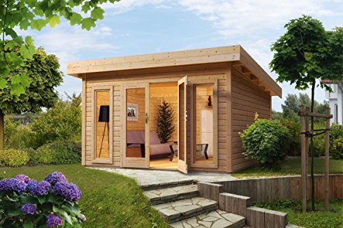 Preisvergleich Produktbild Wolff Finnhaus Gartenhaus Turku 40-B, Natur