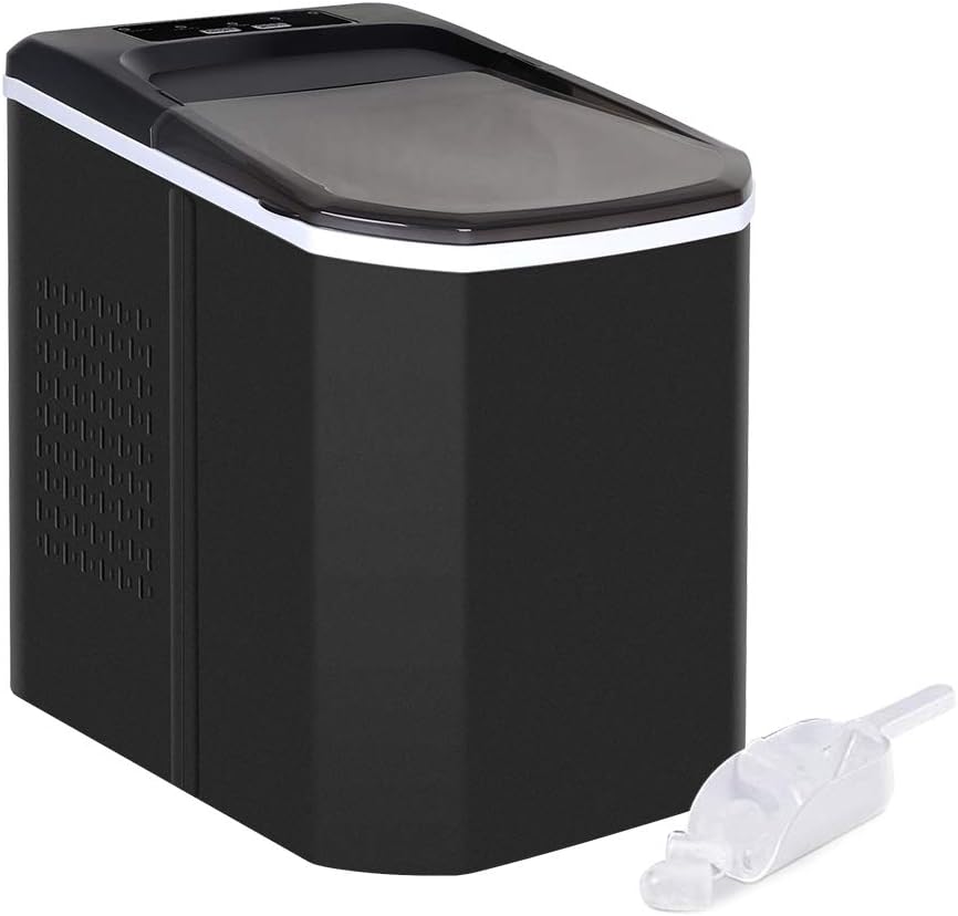 Ice Cube Maker for Home Kitchen, Portable Counter Top Small Ice Cube ...