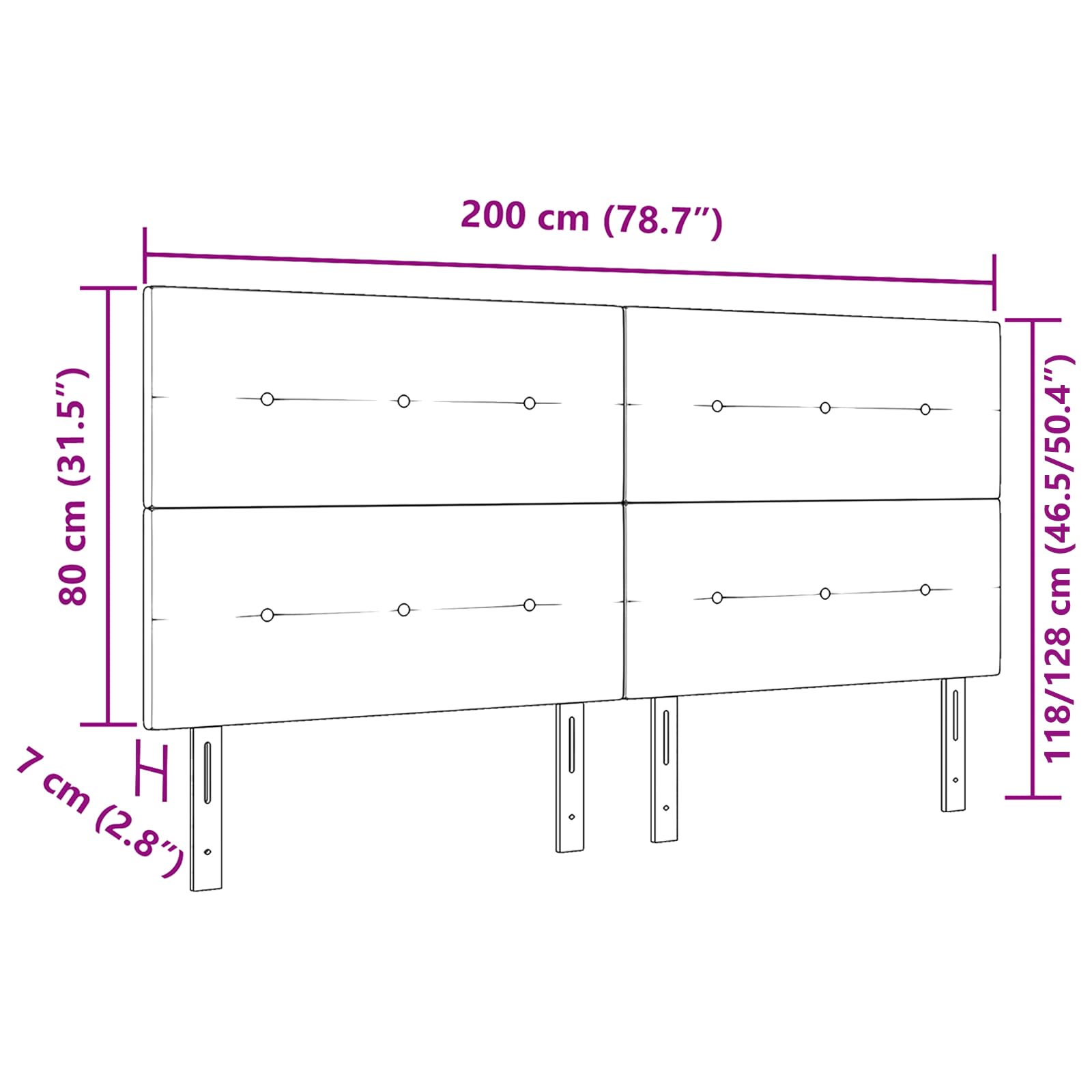 Zagłówek LED, ciemnoszary, 100 cm, aksamitny komplet pościeli z podnóżkiem i bokami, łóżko z wysokim zagłówkiem o eleganckim wzornictwie, pluszowa tkanina poliestrowa, stabilna rama drewniana