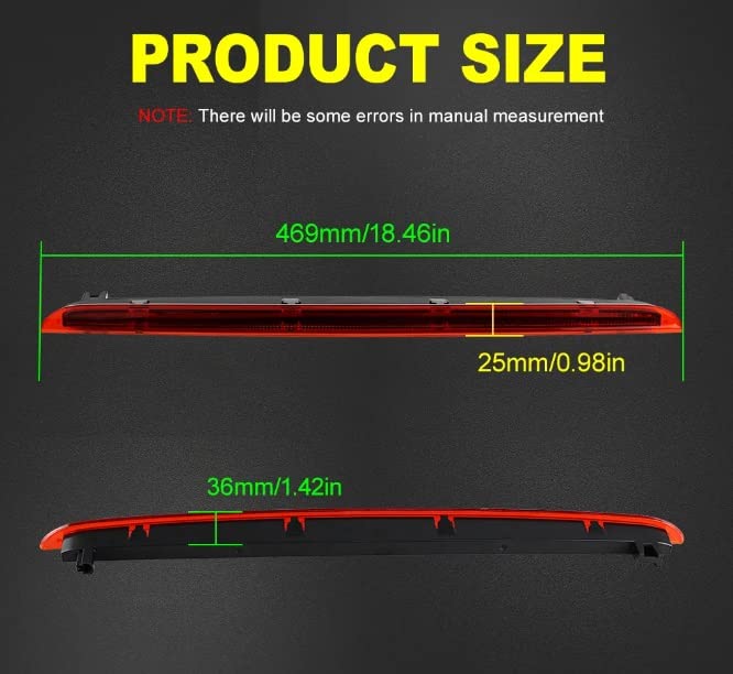 Luce Terzo Stop LED Per Audi A6/S6/RS6 Avant 2005-2011 - Lenti Nere, Plug & Play - Foto 3