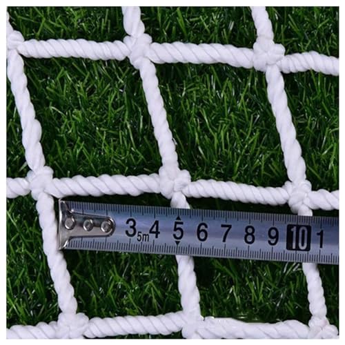 Cuerda De Nylon Blanco Red De Seguridad Multiuso For Niños, Escalada Cuerda De Malla Tejida Red Barandilla del Balcón Barandilla De Escalera Juegos Infantil Decoración (Size:1X2M(3X7FT),Color:blanco)