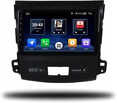 MarTechno Android Multimedya 6GB RAM 128GB Hafıza Mitsubishi Outlander 2008-2012 ile uyumlu