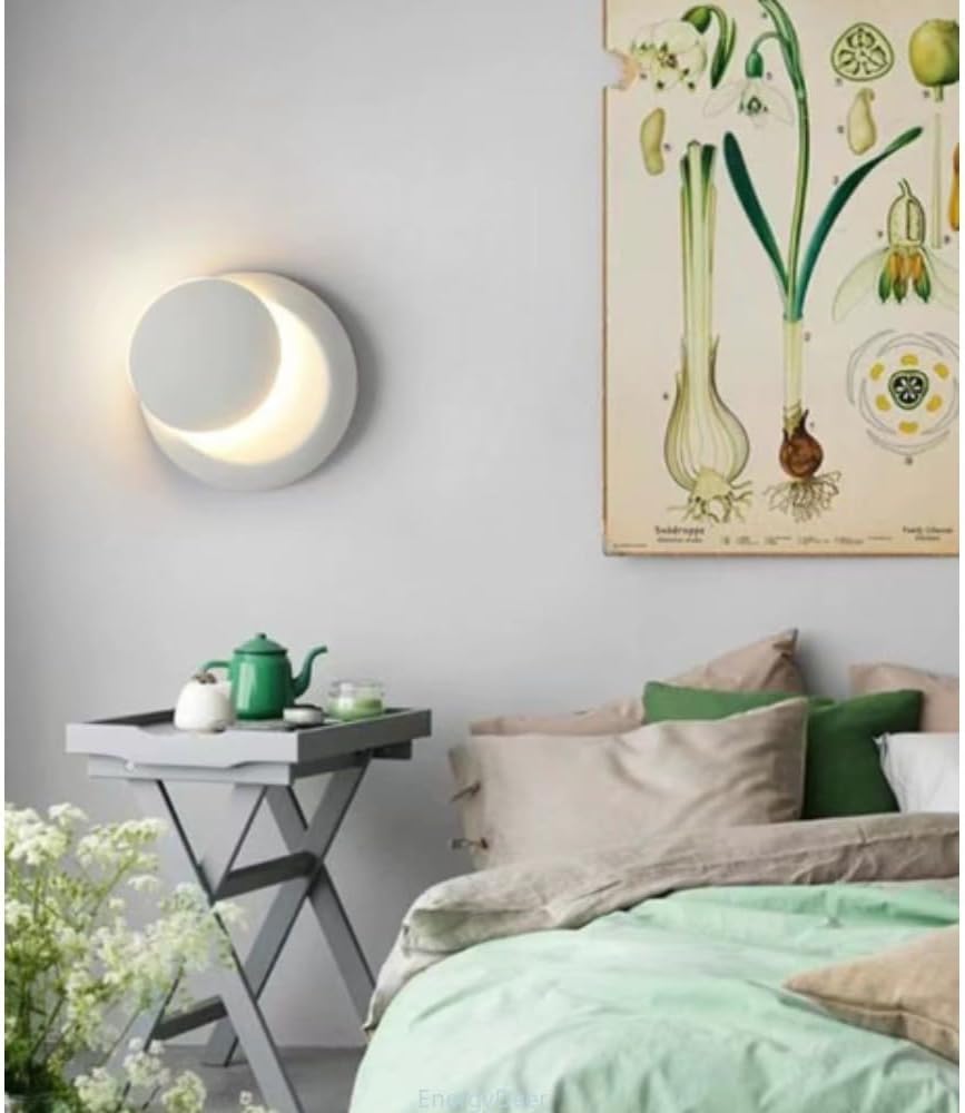 ベッドサイドランプEnergy Deer 360度リターン、ピルタイプ、ドミトリー、背景月食、ウォールランプ、ノルディックシンプルモ