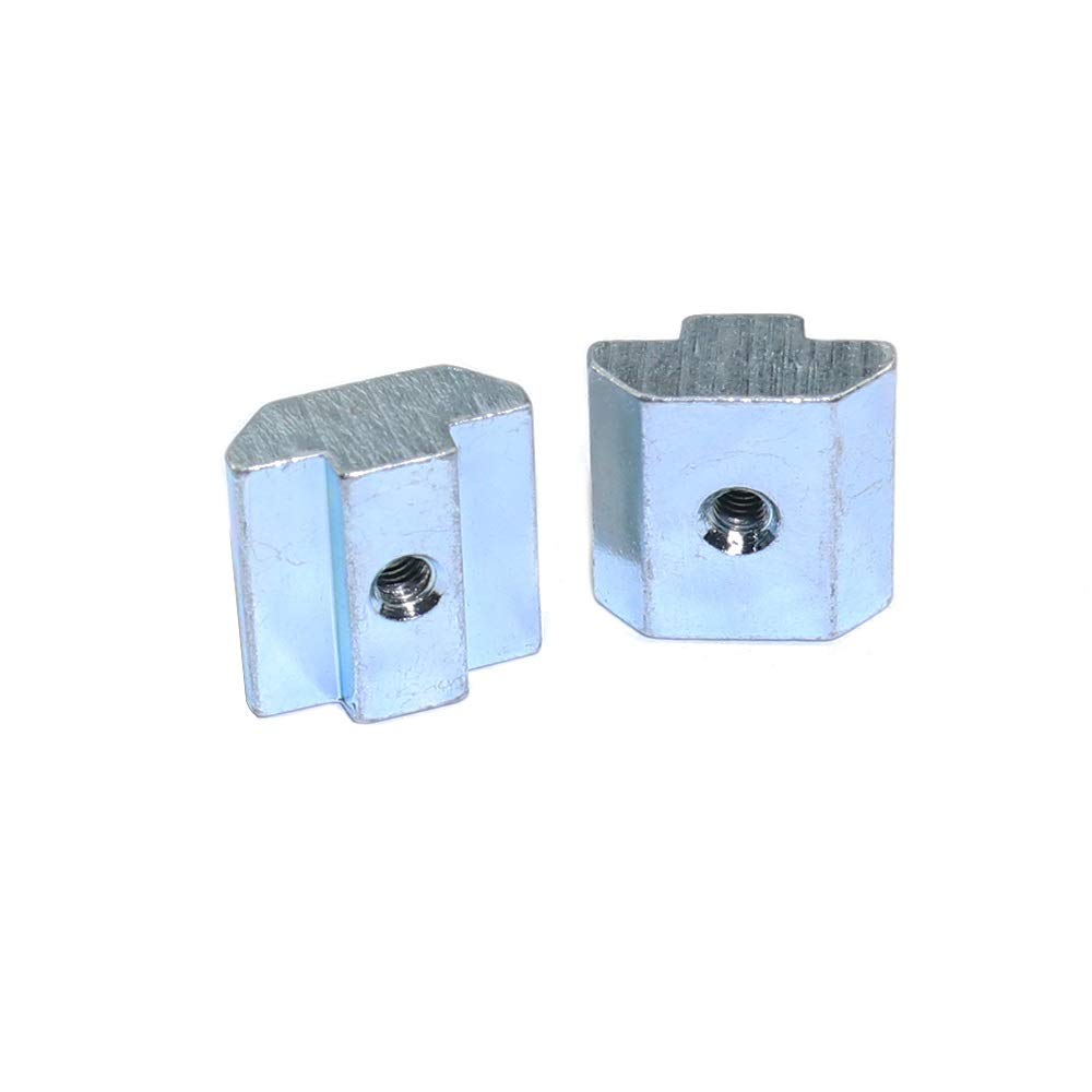 1000pcs 500 unids placa de zinc recubierta M3 M4 M5 ranura T bloque t tuerca deslizante for 2020 Perfil ranura T Tuerca extrusiones de aluminio DUO ER (Size : 20S M4 500PCS)