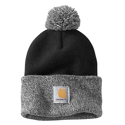 Carhartt Women's Lookout Acrylic Pom Pom Hat, Black, One Size