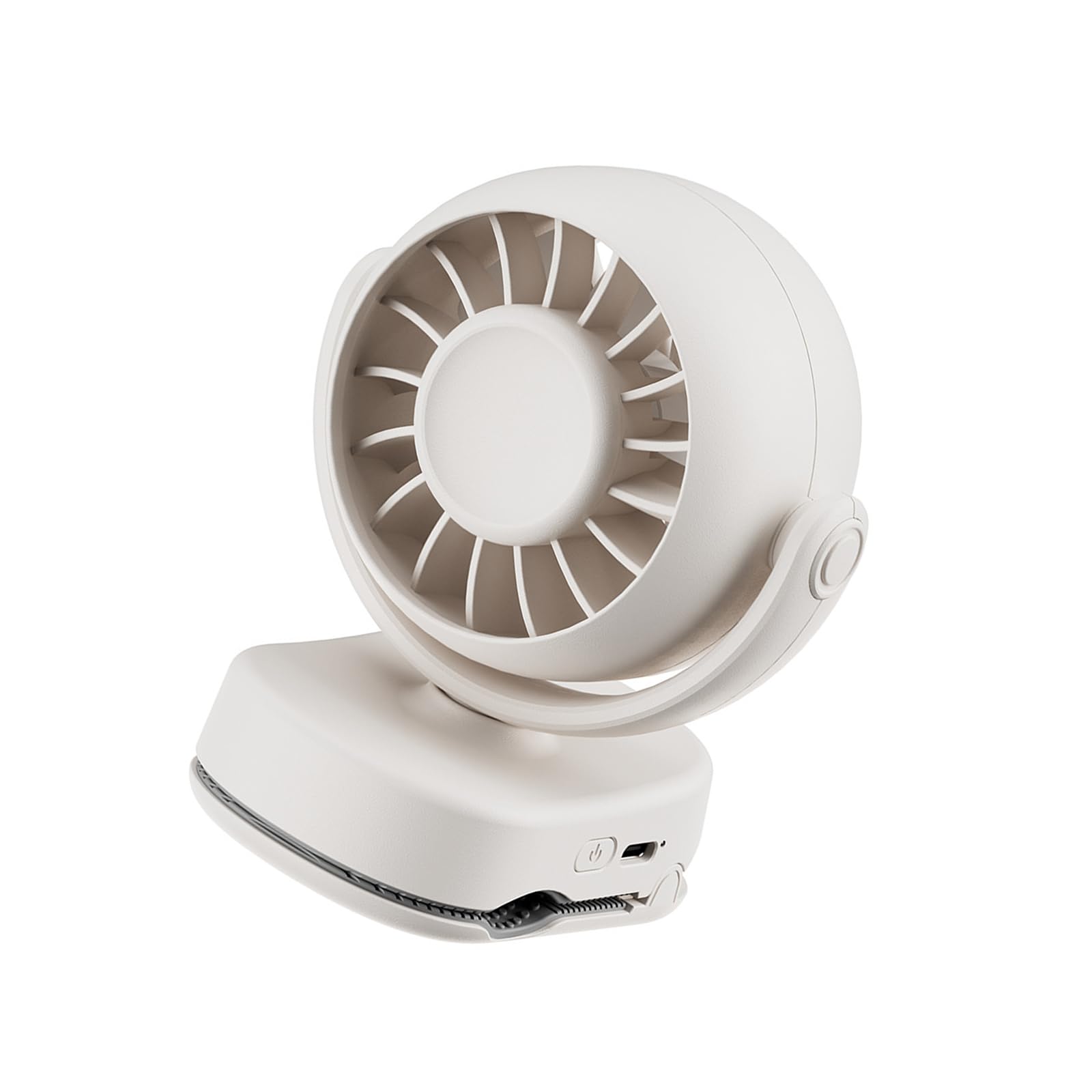Uqezagpa Head Clip on Fan Rechargeable Personal Desk Fan with USB Charging for Home Travel Cooling Clip Rechargeable Usb Adjustable Head Travel Dorm on Compact Cooling
