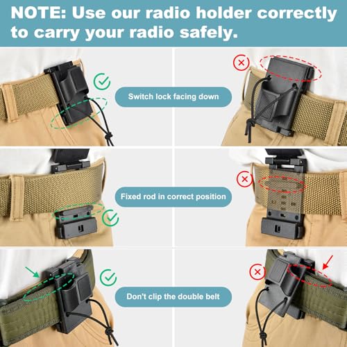 image for iGuerburn Radio Holster for Duty Belt Accessories for 1.75