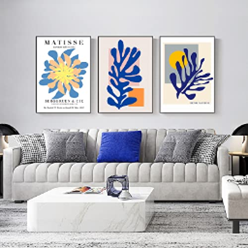 Peinture sur toile Henri Matisse pour habiller un mur vide lot 3 affiches décoration salon chic