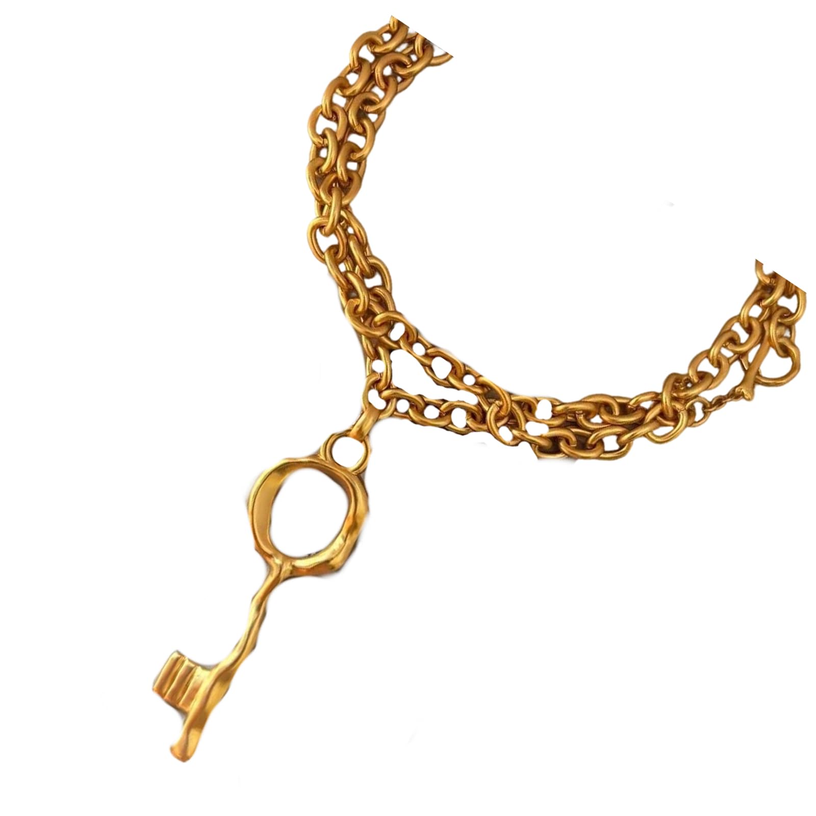 Genérico De pareja francesa símbolo clave amor joyería de cuello unisex regalo para aniversario y celebración de Valentín joyería de amor francés