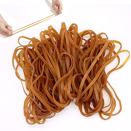 Lot de 50 grandes bandes élastiques en caoutchouc très résistantes pour la maison, l'école, les dossiers de fichiers, la poubelle (20 cm) Cover
