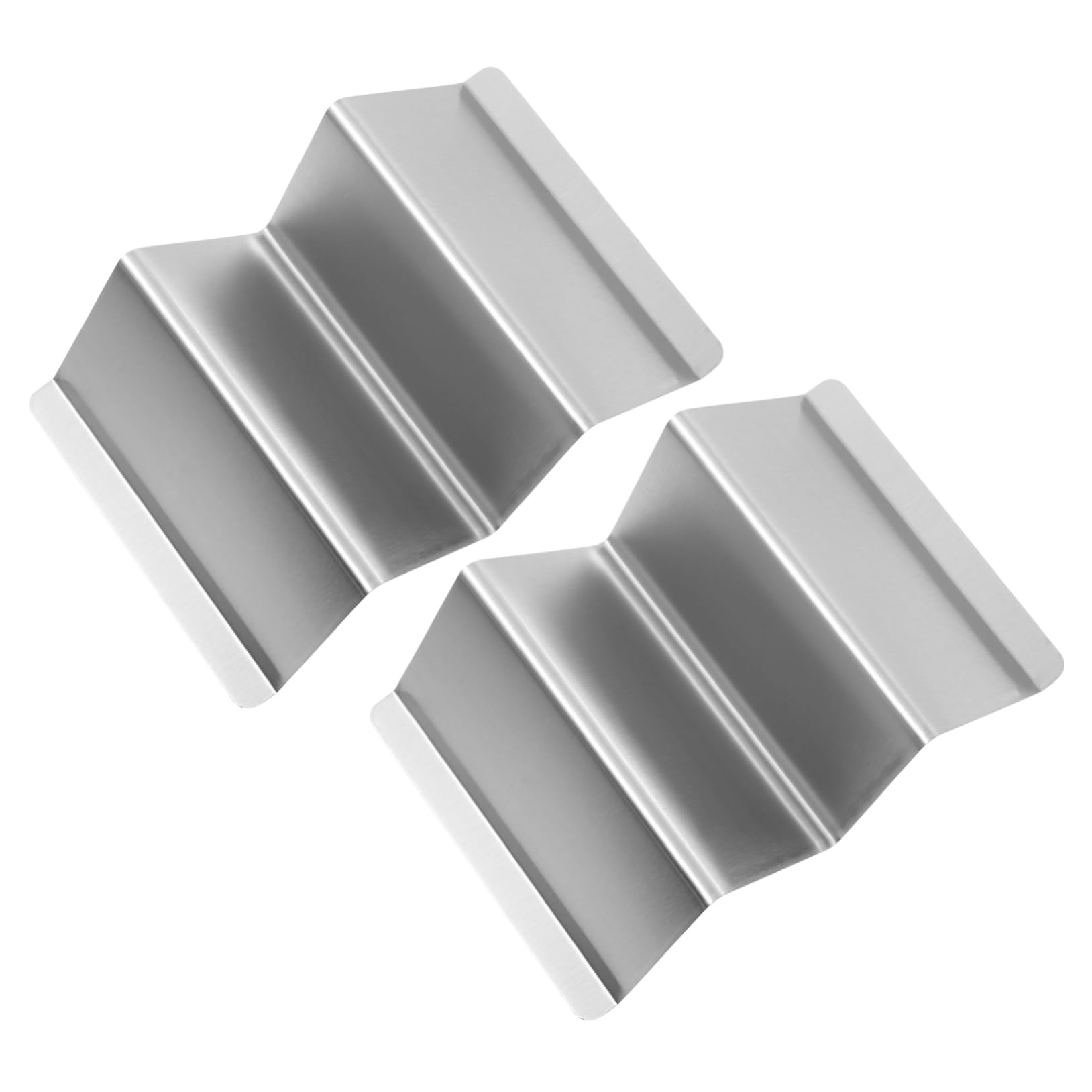 FUNOMOCYA 2Pcs Stainless Steel Taco Holders Shaped Tortilla Racks for Easy Serving Space Saving Design for Tacos Burritos More Non Slip Storage Holders