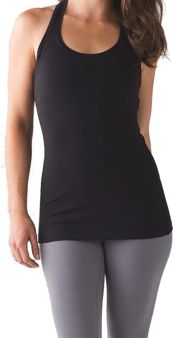 lululemon Cool Racerback II Tank Top BLK, 0