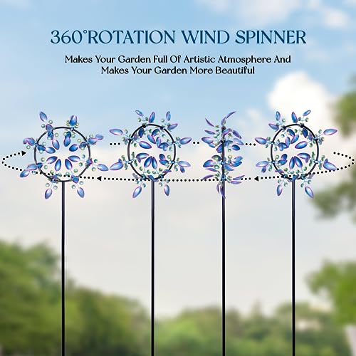Pure Echo CT43-001 Peacock Wind Spinners Outdoor, Garden Spinners Metal Large 87 Inches thumb #2