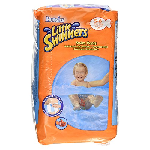 Huggies Little Swimmers - Pannolini da nuoto, taglia 5 – 6, 66 pezzi totali.