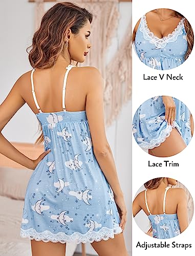 Image of Avidlove Women Sexy Sleepwear Lace Chemise Nightgown Full Slip Babydoll Sleepwear