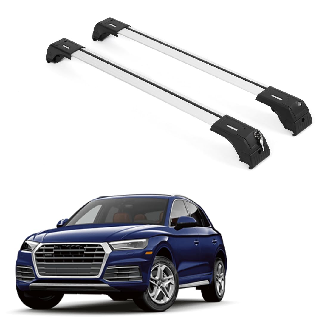Photo 1 of ERKUL Roof Rack Cross Bars for Audi Q5 2018-2024 | Anti-Theft Lock Aluminum Crossbars