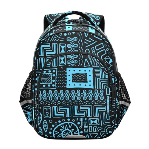 Sac à dos voyage et travail au motif africain pour ordinateur 16,9 pouces