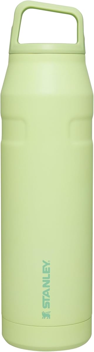 Amazon.com : Stanley IceFlow Cap and Carry Water Bottle 36 oz | Wide Mouth Twist Lid | Lightweight and Leakproof for Travel and Sports | Insulated Stainless Steel | BPA-Free | Citron