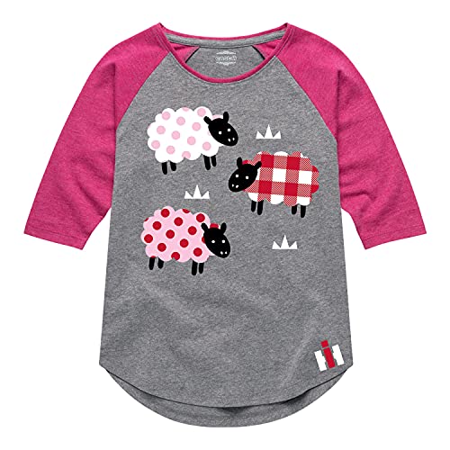 Case IH Patterned Sheep - Toddler Girl Short Sleeve T-Shirt