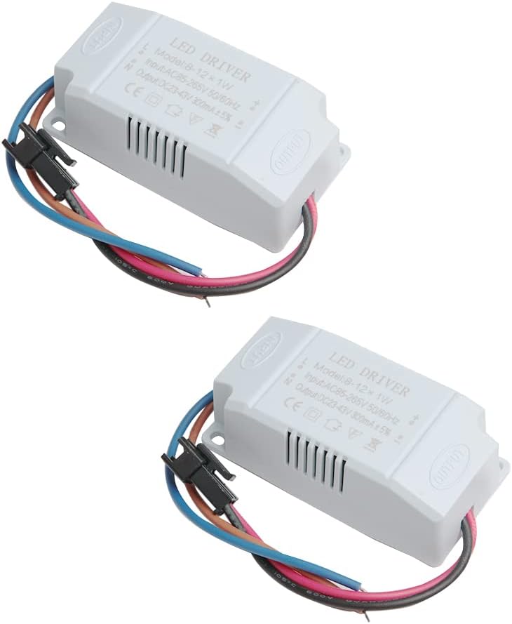 Acxico 2 pcs LED driver power supply 8-12W AC 110V-220V